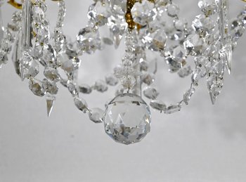 Lustre en Cristal et Bronze, style louis XV, époque Napoléon III – Milieu XIXe