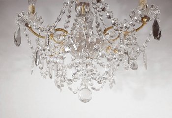 Lustre en Cristal et Bronze, style louis XV, époque Napoléon III – Milieu XIXe