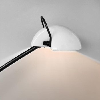 1970 Superbe lampe de table blanche "Alina" par Valenti avec boîte. Fabriqué en Italie