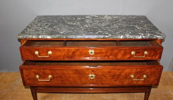 Louis XVI mahogany chest of drawers end of XVIII