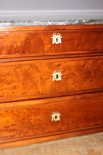 Louis XVI mahogany chest of drawers end of XVIII