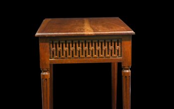 Small Louis XVI walnut table  18th century 