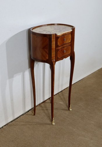 Elegant little Rognon Table in Mahogany and Rosewood - early XXth century