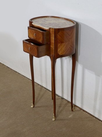 Elegant little Rognon Table in Mahogany and Rosewood - early XXth century