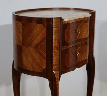 Elegant little Rognon Table in Mahogany and Rosewood - early XXth century