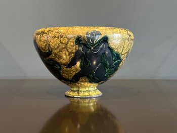 Jean Mayodon (1893 - 1967), antica tazza di ceramica decorata di Sèvres