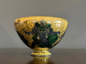 Jean Mayodon (1893 - 1967), antica tazza di ceramica decorata di Sèvres