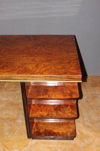 Art Deco period flat desk in rosewood circa 1930