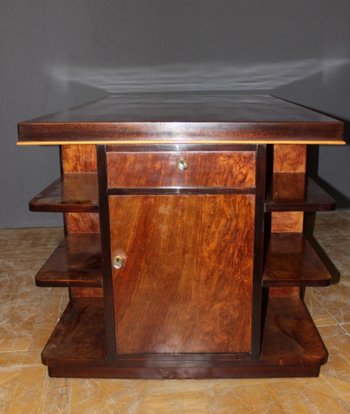 Art Deco period flat desk in rosewood circa 1930