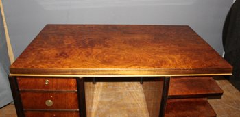 Art Deco period flat desk in rosewood circa 1930