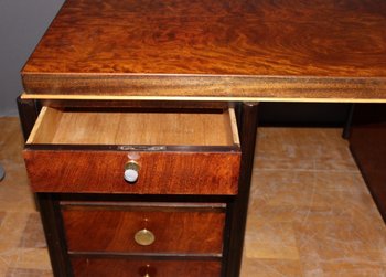 Art Deco period flat desk in rosewood circa 1930