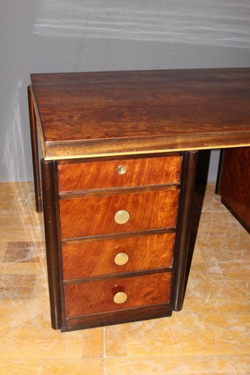 Art Deco period flat desk in rosewood circa 1930