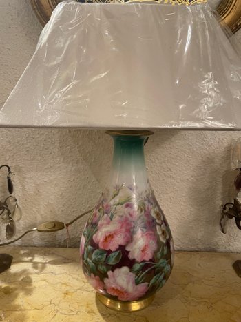 Limoges porcelain lamp