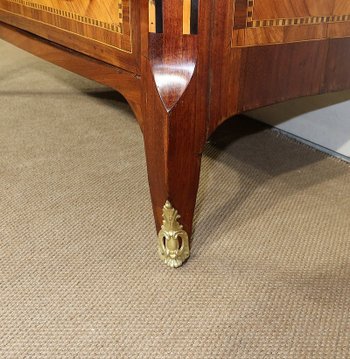 Small chest of drawers in Precious Wood Marquetry, stamped C-M. Magnien, Louis XVI period - XVIIIth century