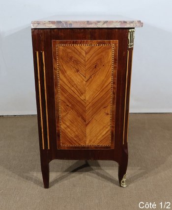 Small chest of drawers in Precious Wood Marquetry, stamped C-M. Magnien, Louis XVI period - XVIIIth century