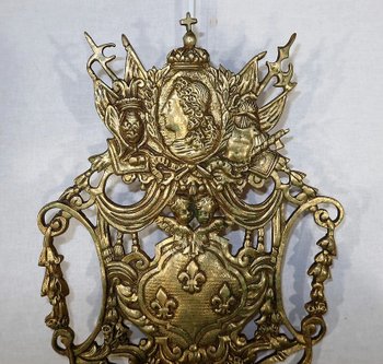 Importante coppia di appliques a 3 bracci in ormù di Napoleone III - metà del XIX secolo