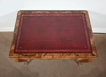 Walnut table and desk, Louis XV style - Mid 19th century