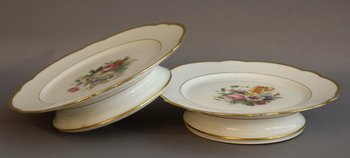  Series of Plates In Paris With Botanical decoration XIXth