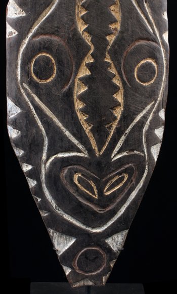 Votive board, tribal art, oceanic art, Papua New Guinea, Oceania, sculpture, painting