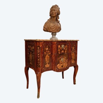 Léonard Boudin, Marquetry Chest of Drawers Stamped Transition Period About 1770