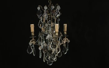 19th century chandelier, 4 lights