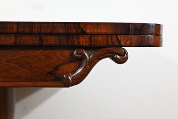 Rosewood veneer console table, England - 1850