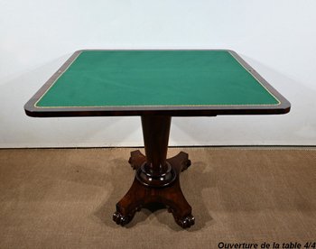 Rosewood veneer console table, England - 1850