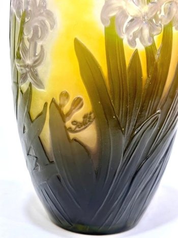 Vaso Emile Gallé Art Nouveau