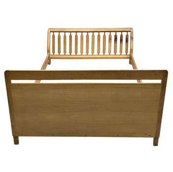 Oak Resting Bed 1950 By Guillerme Et Chambron