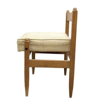 Oak Chair from 1950 Guillerme Et Chambron