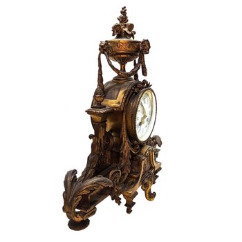 Louis XVI Style Gilt Bronze Mantel Clock