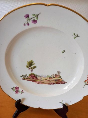 Porcelain Dish: Niderviller, 18th Century.