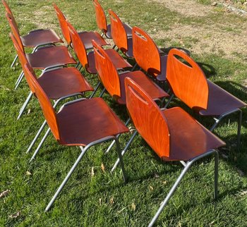 SUITE DE 12 CHAISES 