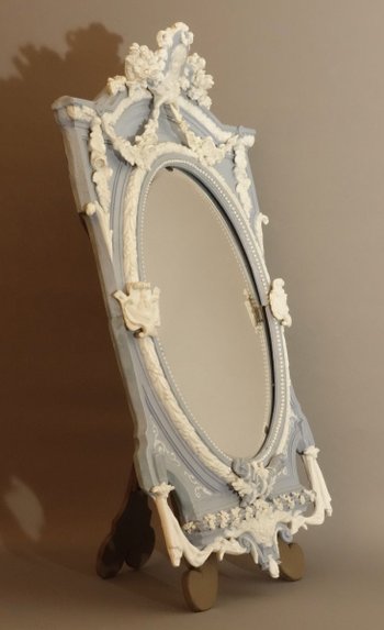 Large Mirror To Ask In Biscuit De Sèvres Nineteenth