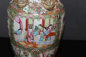 Paire de vases de Canton , Chine fin XIX