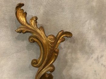 19th Century Louis XV Style Gilt Bronze Fireplace Decor