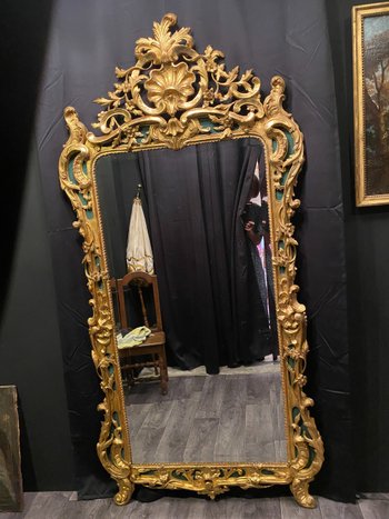 Grand miroir, glace doré le week-end de 207 cm de haut