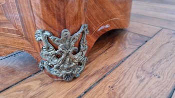 Small Chest Of Drawers In Marquetry Regency Style