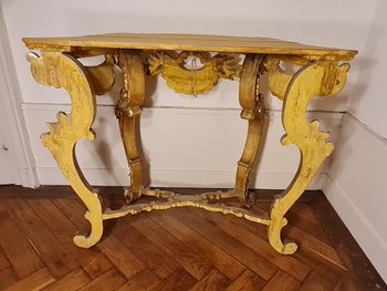 Gilded Wood Console, XIXth century