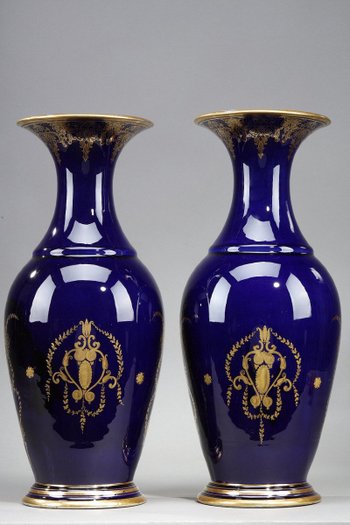 Pair Of Large Porcelain Vases