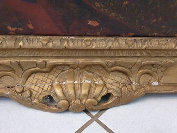 XVIII secolo, Ritratto di uomo, cornice d'epoca