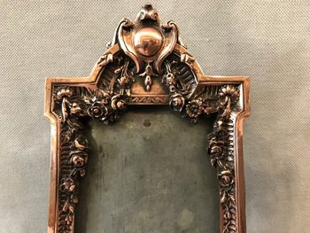 19th Century Red Copper Covered Regula Frame In The Louis XVI Style