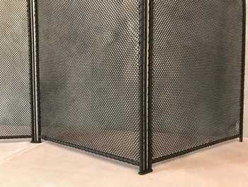 Antique Rustic Iron Fireplace Screen in Fronton