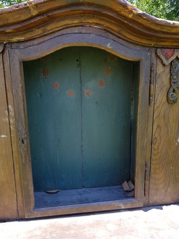 Fir Tree Polychrome Display Case 18th Century