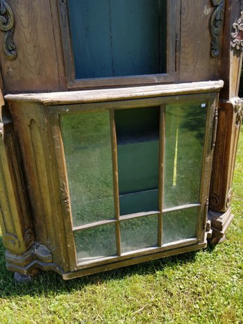 Fir Tree Polychrome Display Case 18th Century