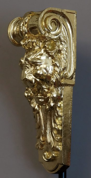 Pair Of Large Brackets With Lions 19th century