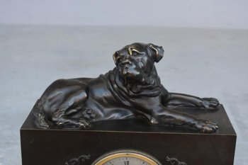 Pendolo Au Cane Corso Restauro Bronzo XIX°