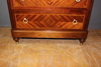 Louis XVI style mahogany and marquetry chiffonier circa 1925