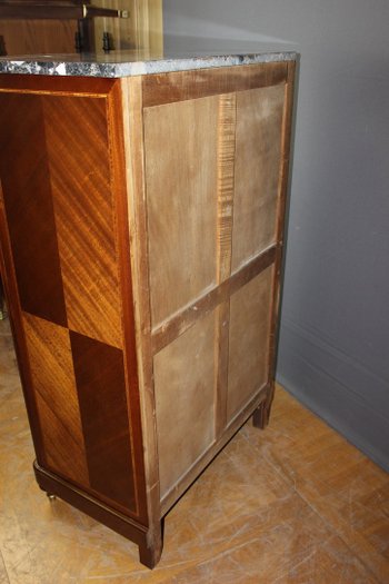 Louis XVI style mahogany and marquetry chiffonier circa 1925