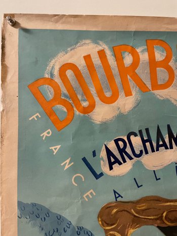 SNCF - Original Travel Poster Bourbon l'Archambault